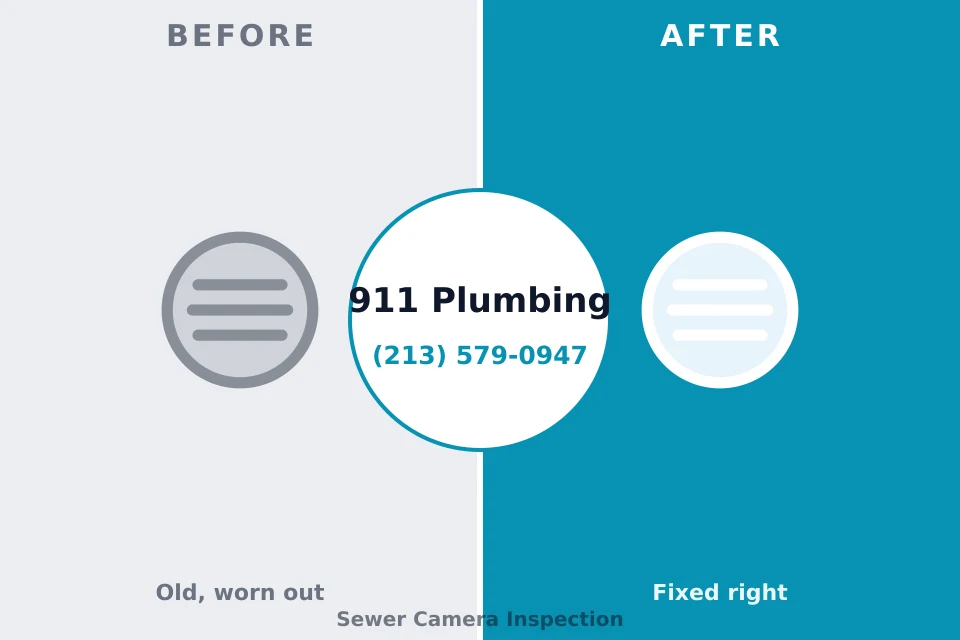 Before and after: plumbing repair Earlham, IA